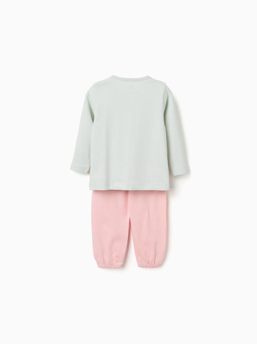 Pyjama à manches longues avec imprimé de fleurs - Kiabi