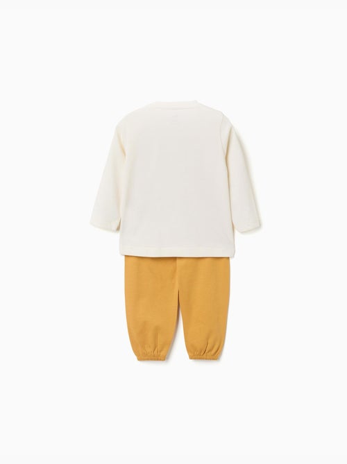 Pyjama à manches longues avec imprimé de voitures de course - Kiabi