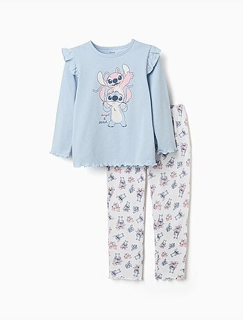 Pyjama à manches longues avec imprimé Stitch & Angel