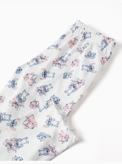Pyjama à manches longues avec imprimé Stitch & Angel - Kiabi