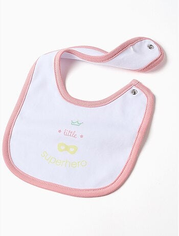 Pyjama à manches longues + bavoir en coton