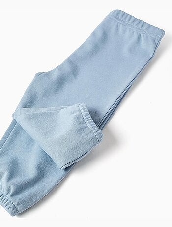 Pyjama à manches longues + bavoir en coton