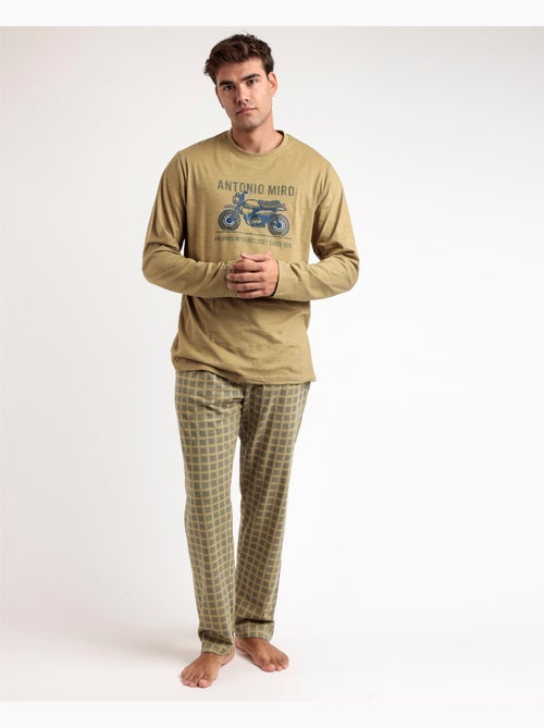 Pyjama à manches longues Caferacer pour homme ANTONIO MIRO - Kiabi Pyjama à manches longues Caferacer pour homme ANTONIO MIRO - Kiabi