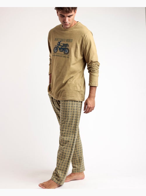 Pyjama à manches longues Caferacer pour homme ANTONIO MIRO - Kiabi Pyjama à manches longues Caferacer pour homme ANTONIO MIRO - Kiabi