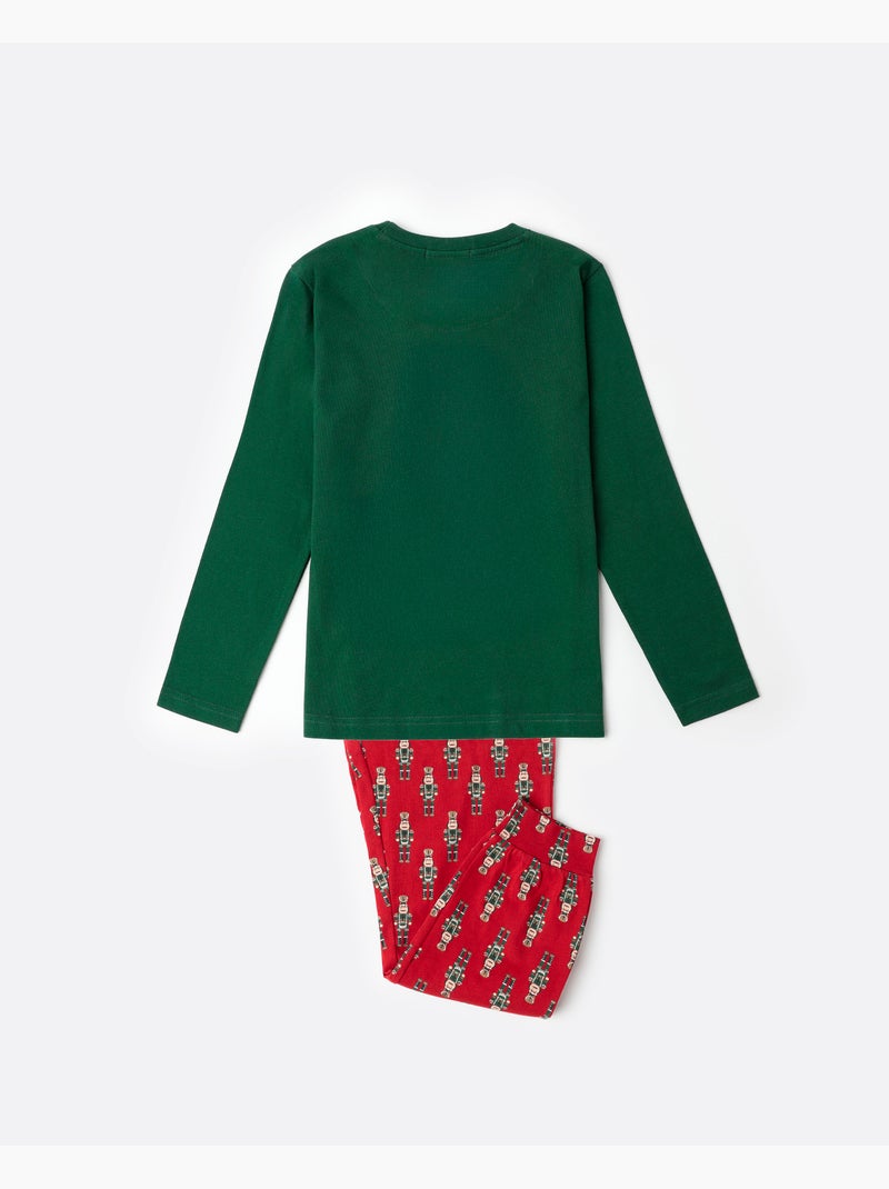 Pyjama à manches longues Casse-Noisette ADMAS pour enfants Vert - Kiabi