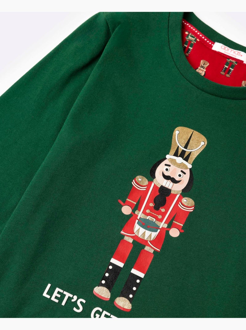 Pyjama à manches longues Casse-Noisette ADMAS pour enfants Vert - Kiabi