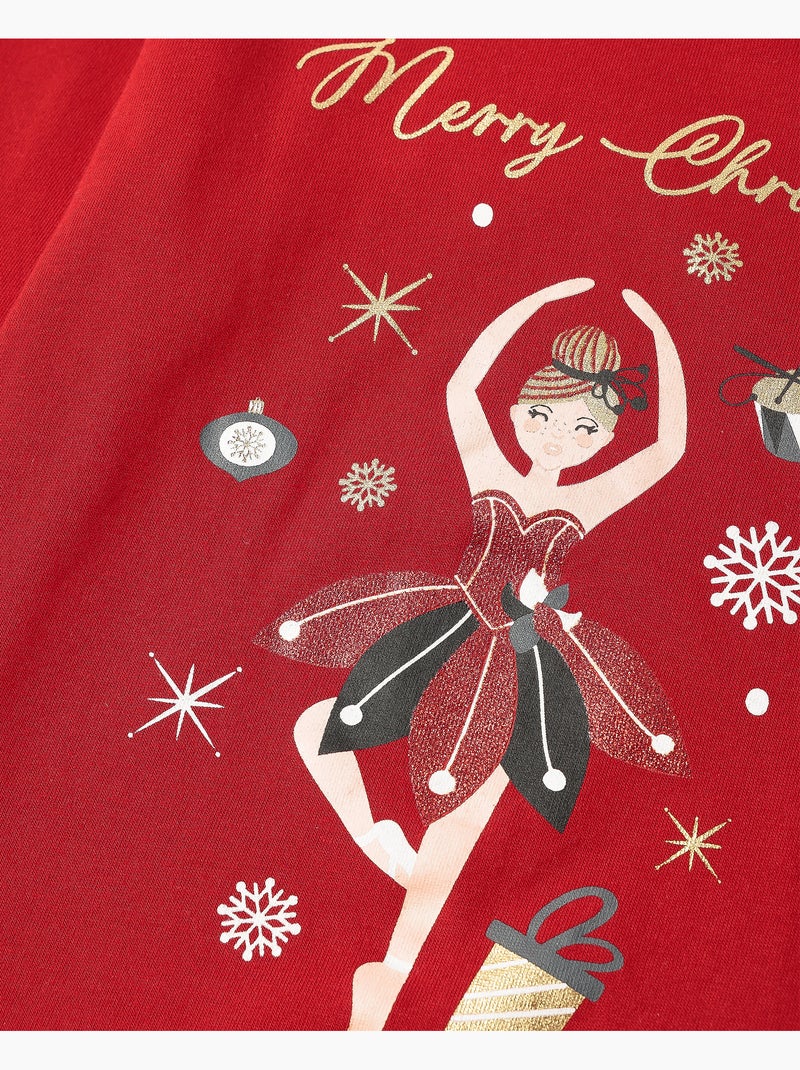 Pyjama à manches longues Casse-Noisette ADMAS pour filles Rouge - Kiabi