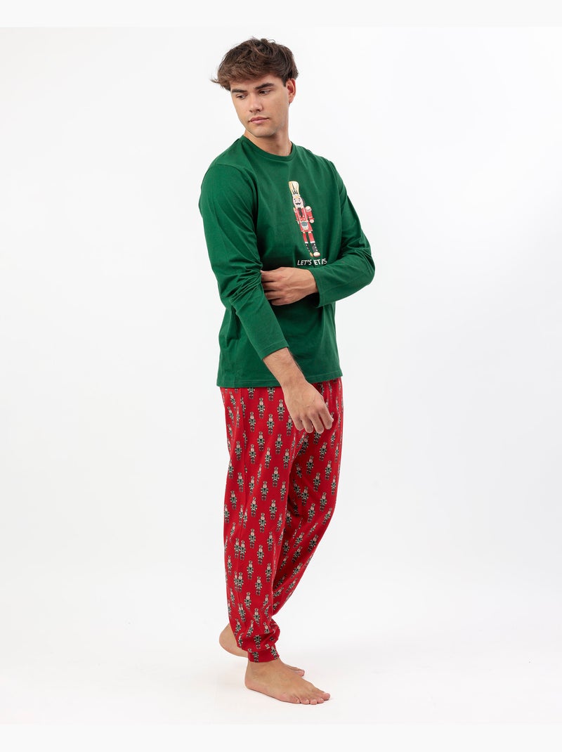 Pyjama à manches longues Casse-Noisette pour homme ADMAS Vert - Kiabi
