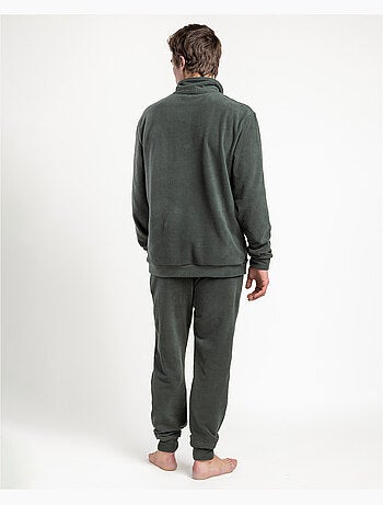 Pyjama à manches longues chaud en nid d'abeille pour homme ADMAS HOME