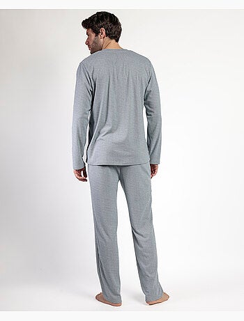 Pyjama à manches longues côtelé ultra-doux pour homme ADMAS HOME