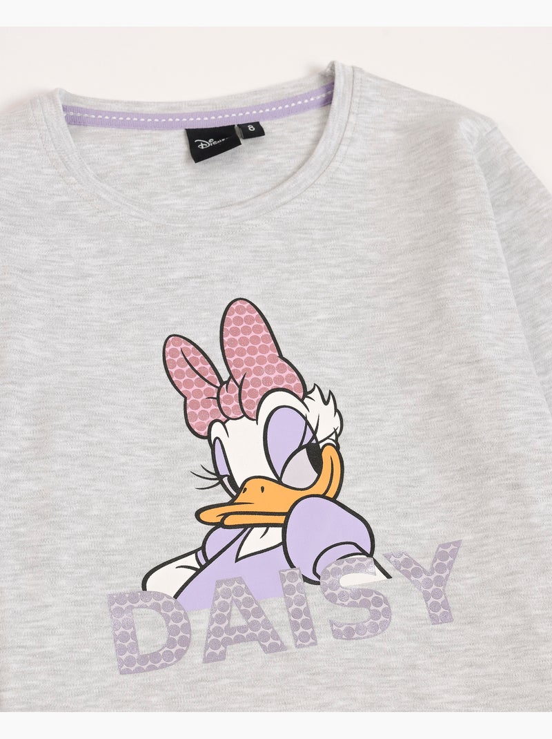 Pyjama à manches longues Daisy Sweet pour fille DISNEY Gris chiné - Kiabi