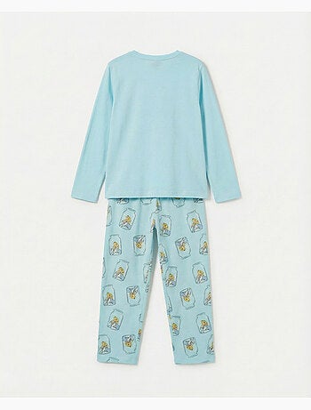 Pyjama à manches longues Disney Blue Alice pour fille