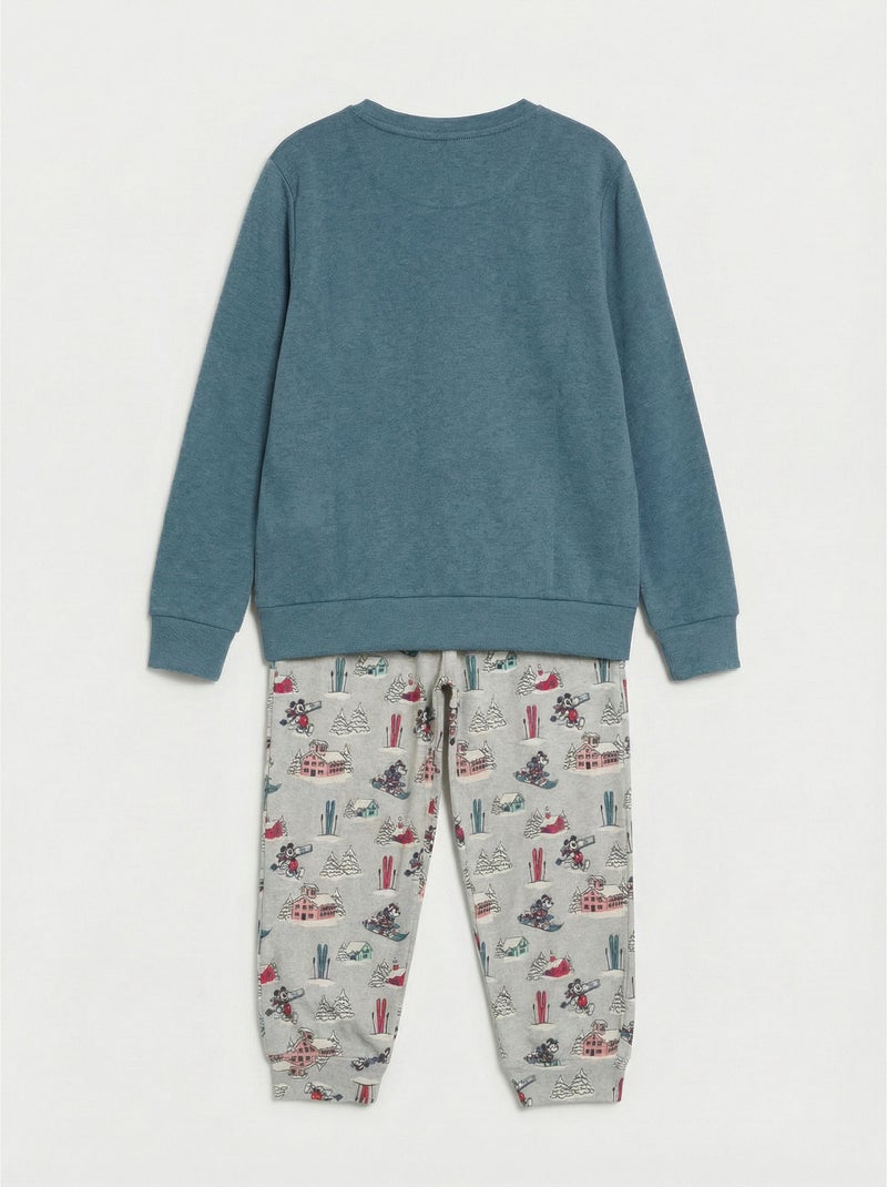 Pyjama à manches longues Disney Bon Ski pour garçons Vert - Kiabi