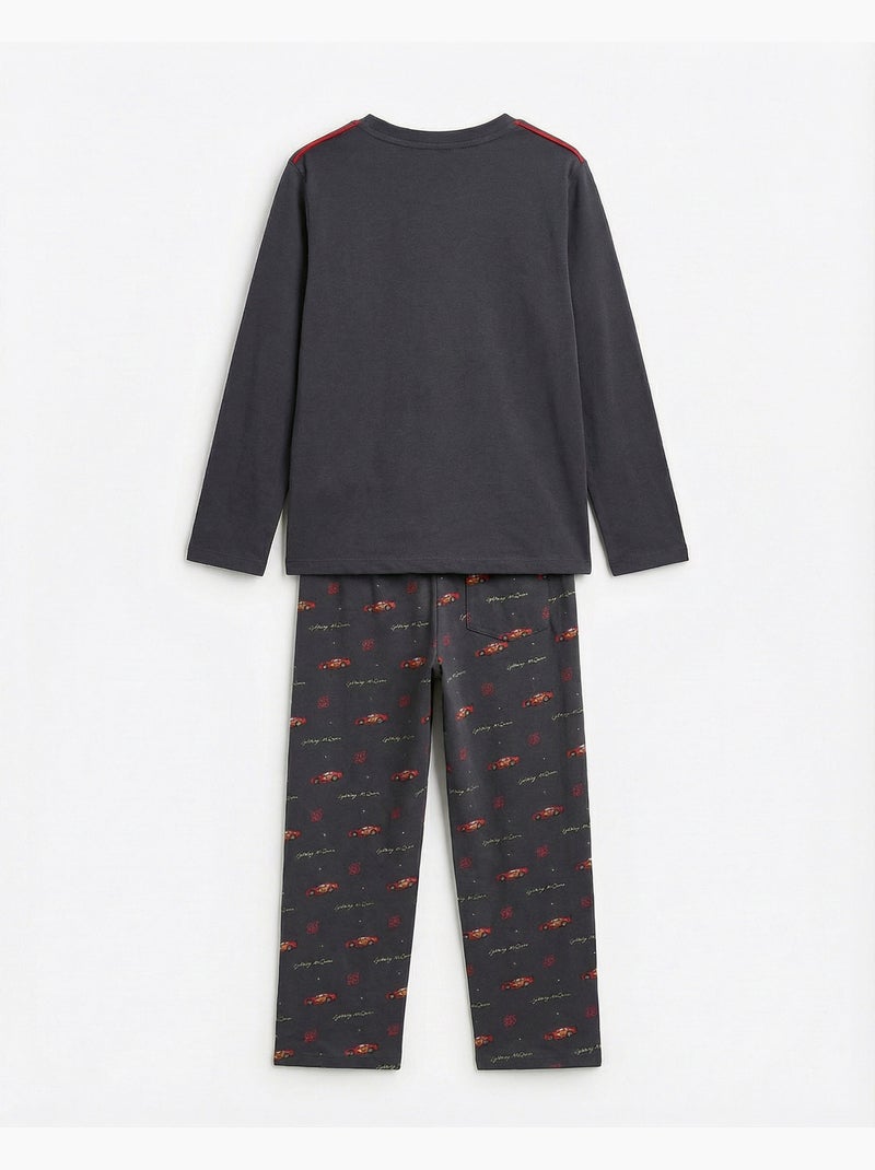 Pyjama à manches longues Disney Cars McQueen pour garçon Gris foncé - Kiabi