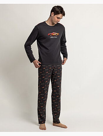 Pyjama à manches longues Disney Cars McQueen pour hommes