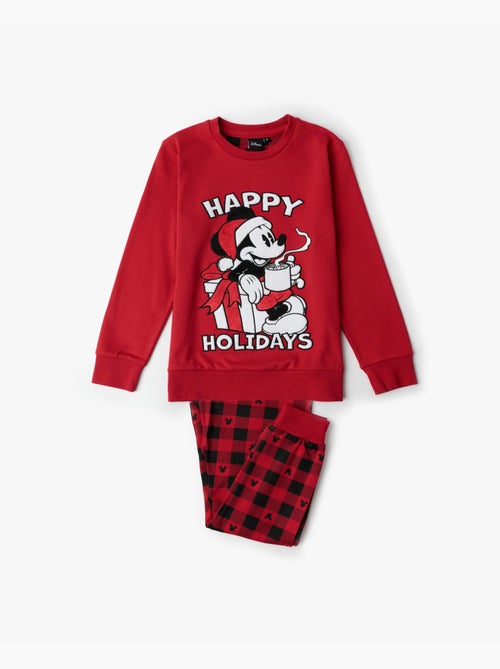 Pyjama à manches longues Disney Mouse Holidays pour filles - Kiabi