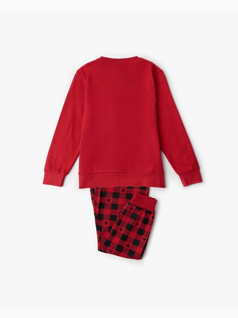 Pyjama à manches longues Disney Mouse Holidays pour filles Rouge - Kiabi