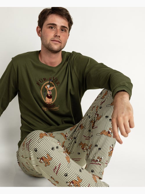 Pyjama à manches longues Disney Pluto Stay Pawsome pour hommes - Kiabi Pyjama à manches longues Disney Pluto Stay Pawsome pour hommes - Kiabi