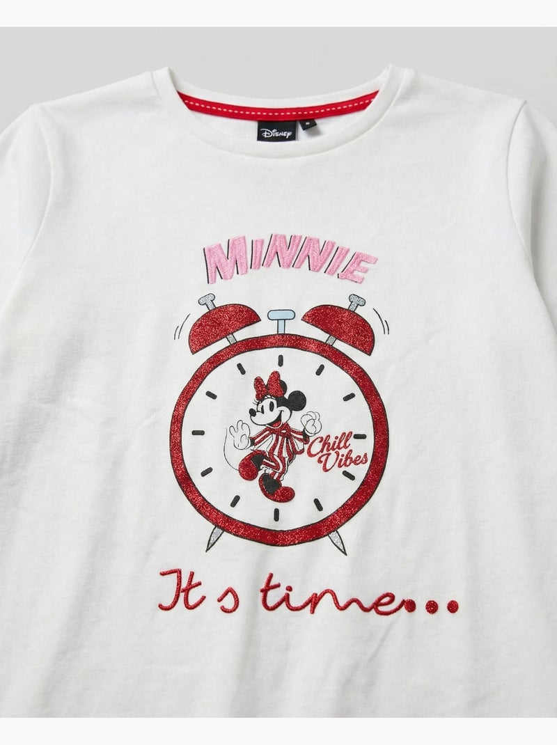 Pyjama à manches longues DISNEY > pour filles Ecru - Kiabi