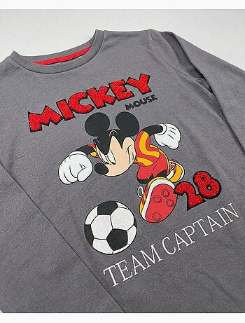 Pyjama à manches longues Disney pour garçon, représentant un capitaine d'équipe.