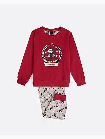Pyjama à manches longues Disney pour garçon Roi Mickey