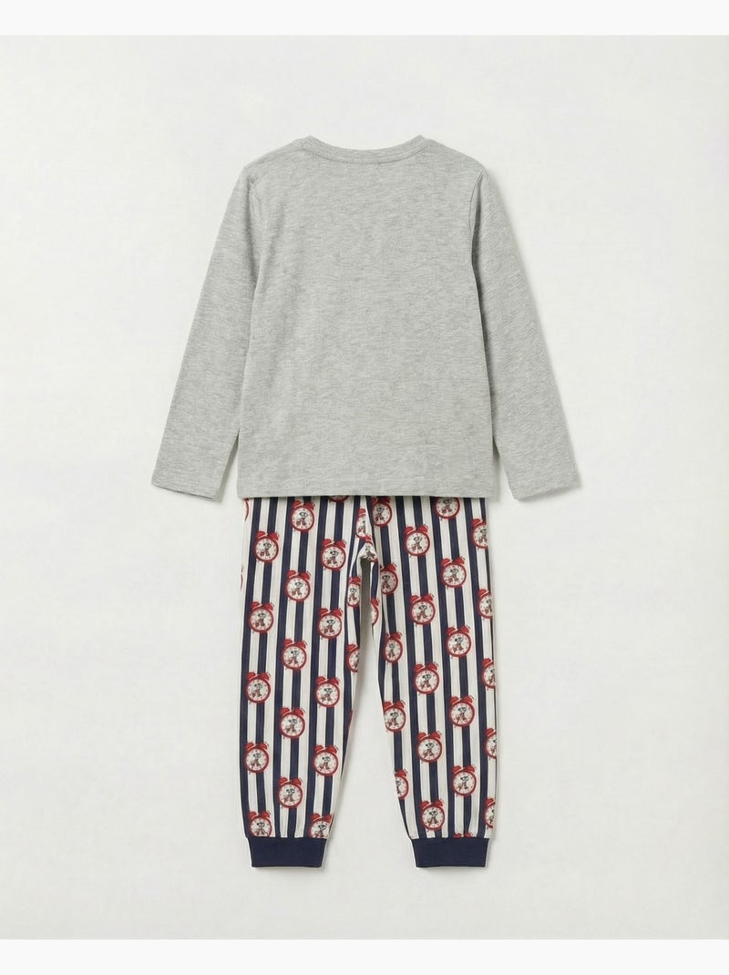 Pyjama à manches longues Disney > pour garçons Gris chiné - Kiabi
