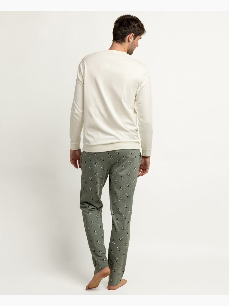 Pyjama à manches longues Disney pour homme, collection > Gris clair - Kiabi