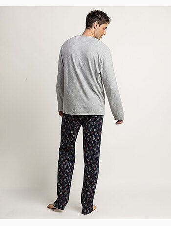 Pyjama à manches longues Disney pour homme, style classique américain