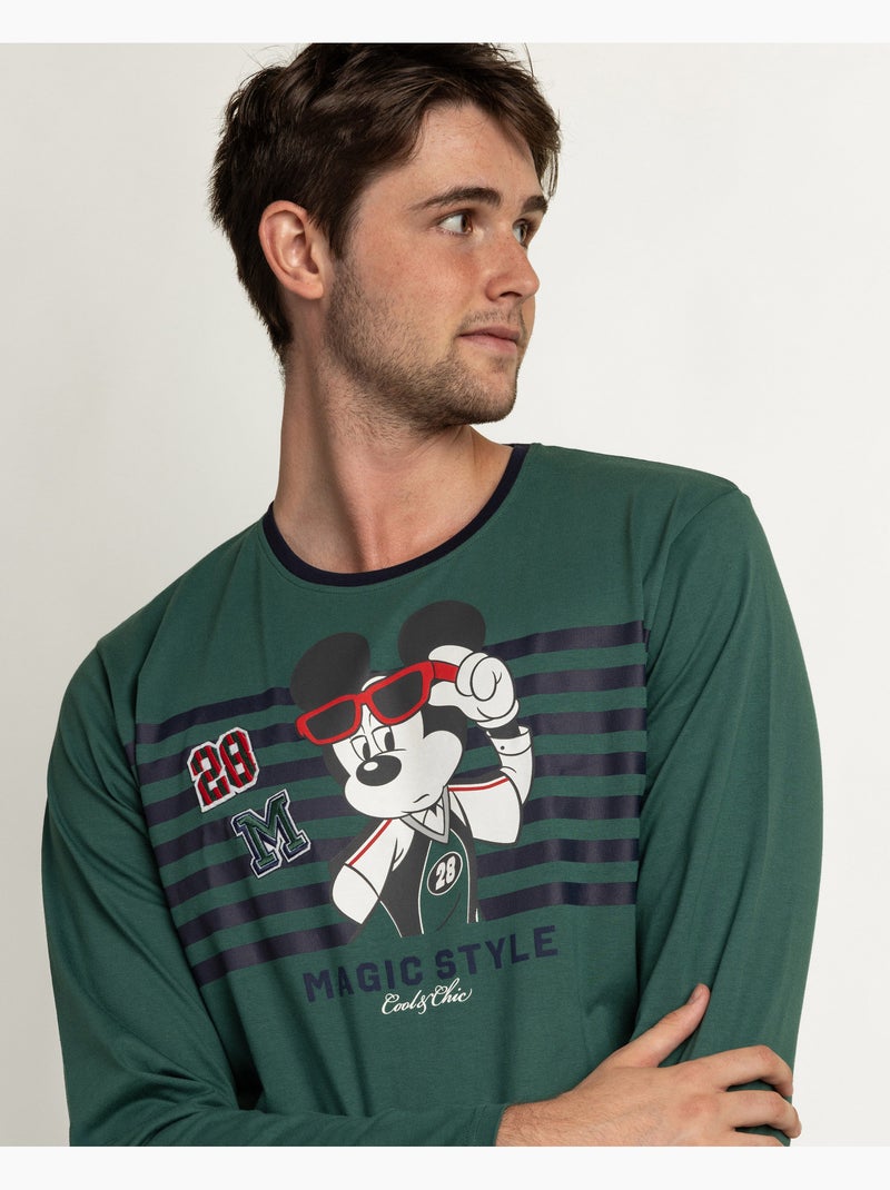 Pyjama à manches longues Disney pour homme, style magique Vert - Kiabi