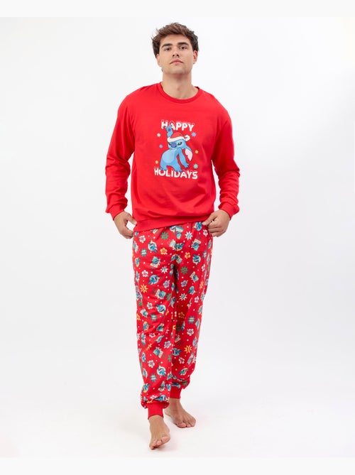 Pyjama à manches longues Disney Stitch Joyeuses Fêtes pour hommes - Kiabi Pyjama à manches longues Disney Stitch Joyeuses Fêtes pour hommes - Kiabi