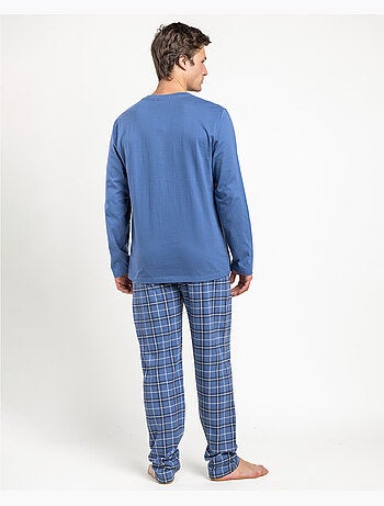 Pyjama à manches longues easy sleeper pour homme - restez chez vous