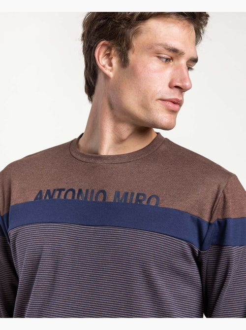Pyjama à manches longues élégant ANTONIO MIRO pour hommes - Kiabi Pyjama à manches longues élégant ANTONIO MIRO pour hommes - Kiabi