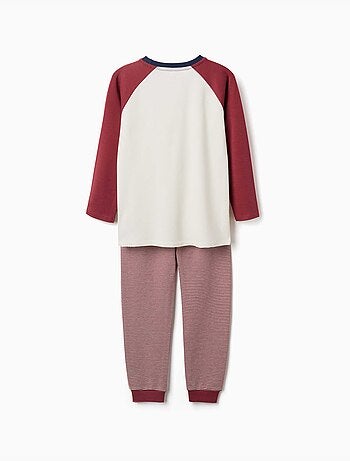 Pyjama à manches longues en coton avec masque rembourré