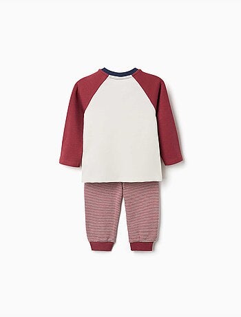 Pyjama à manches longues en coton avec voitures de course