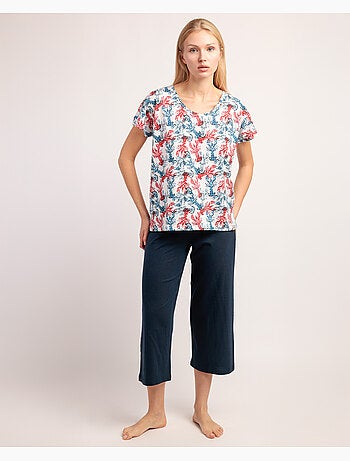 Pyjama à manches longues en forme de goutte de mer pour femme ADMAS