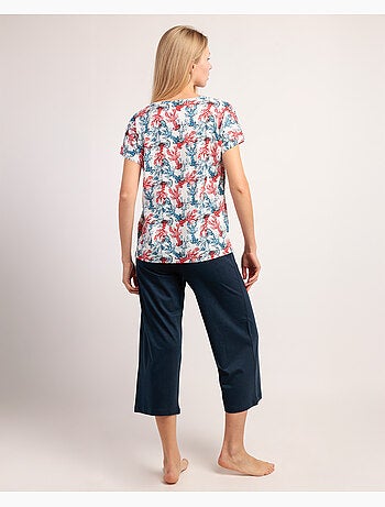 Pyjama à manches longues en forme de goutte de mer pour femme ADMAS