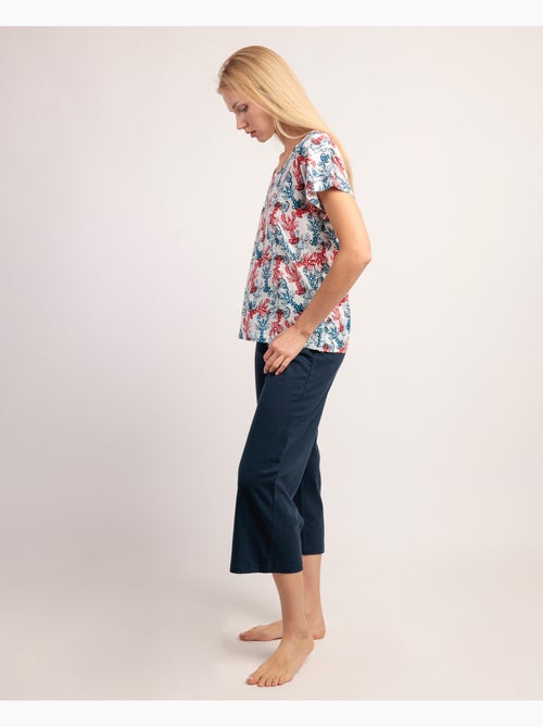 Pyjama à manches longues en forme de goutte de mer pour femme ADMAS - Kiabi Pyjama à manches longues en forme de goutte de mer pour femme ADMAS - Kiabi