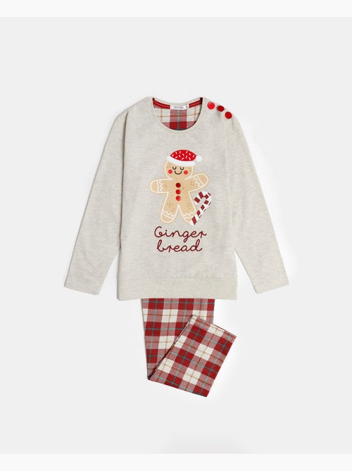 Pyjama à manches longues en pain d'épices ADMAS pour fille - Kiabi Pyjama à manches longues en pain d'épices ADMAS pour fille - Kiabi