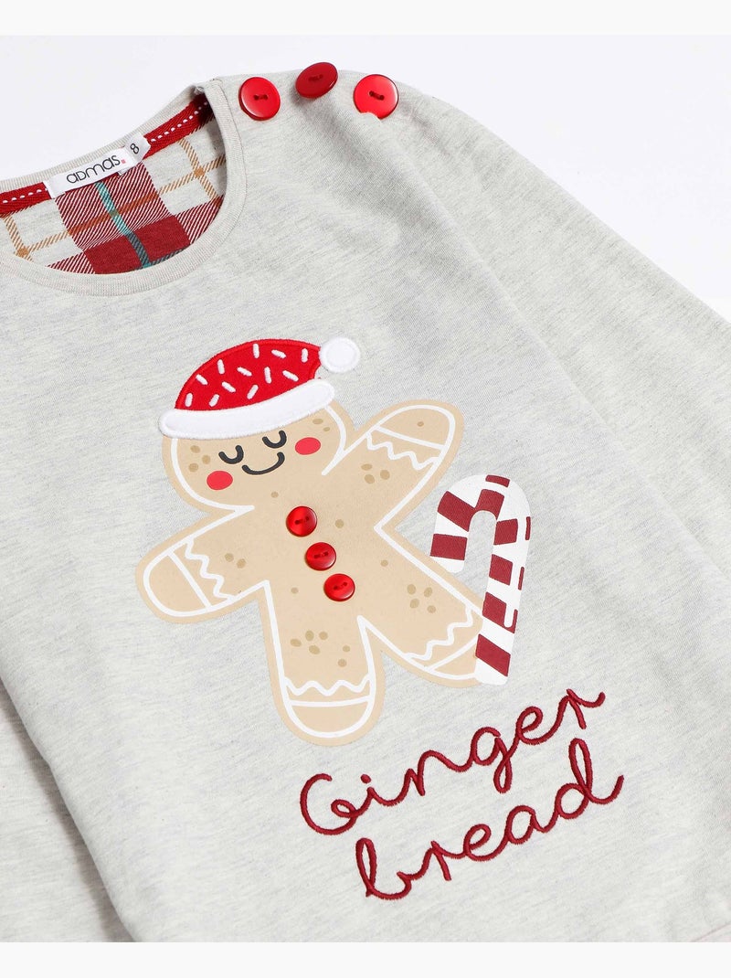 Pyjama à manches longues en pain d'épices ADMAS pour fille Beige - Kiabi