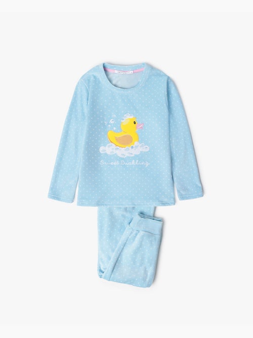 Pyjama à manches longues en velours ADMAS Sweet Duckling pour fille - Kiabi Pyjama à manches longues en velours ADMAS Sweet Duckling pour fille - Kiabi