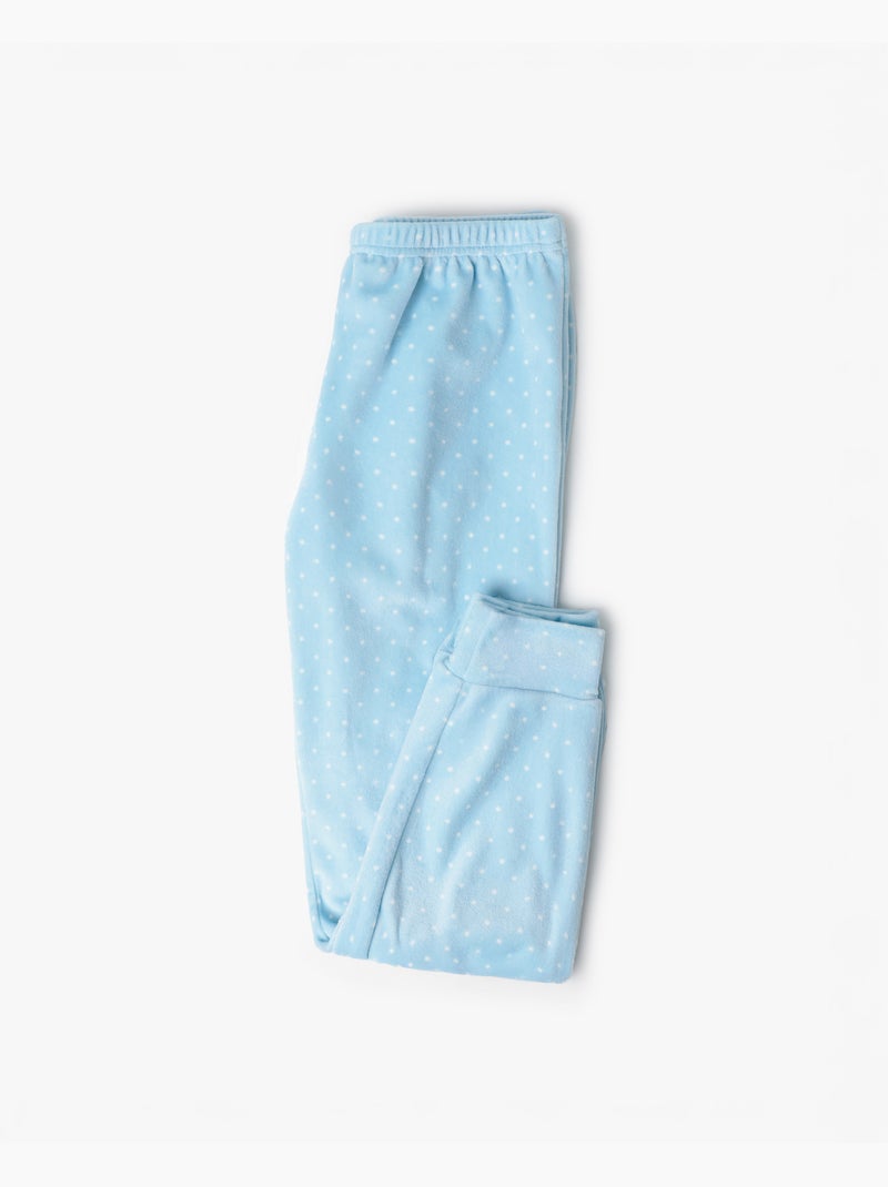 Pyjama à manches longues en velours ADMAS Sweet Duckling pour fille Bleu - Kiabi
