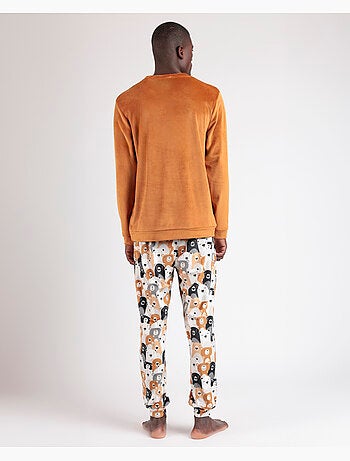 Pyjama à manches longues en velours pour homme ADMAS Family Bear