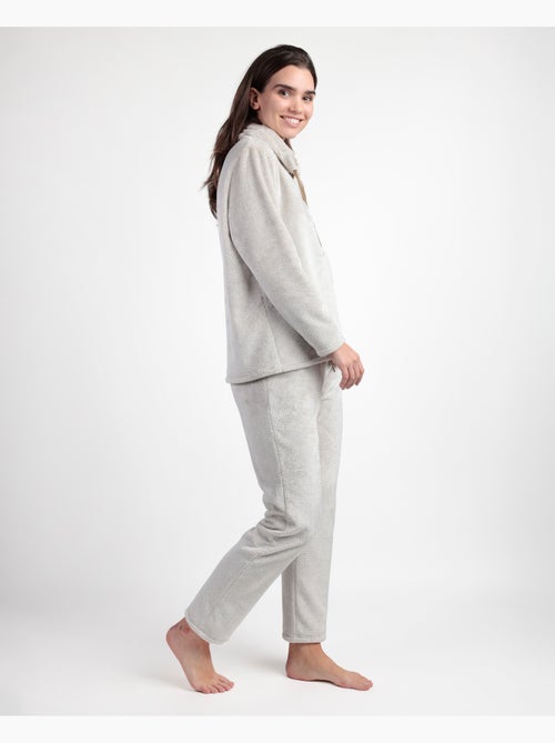 Pyjama à manches longues et col montant pour femme ADMAS, chaud et agréable à porter. - Kiabi
