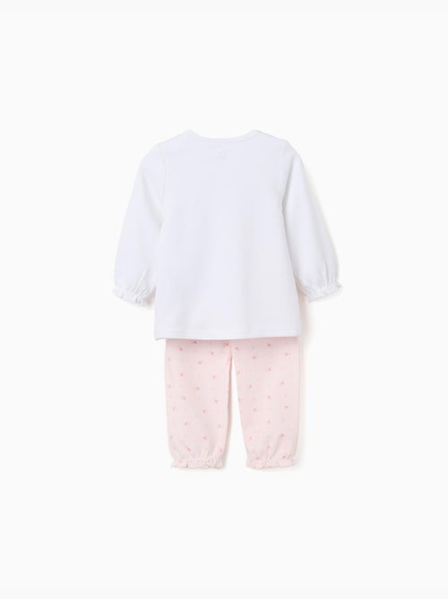 Pyjama à manches longues et imprimé - Kiabi