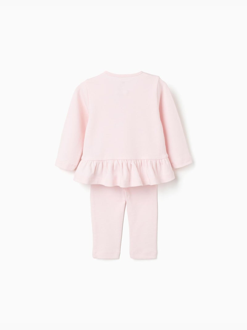 Pyjama à manches longues et imprimé Rose clair - Kiabi