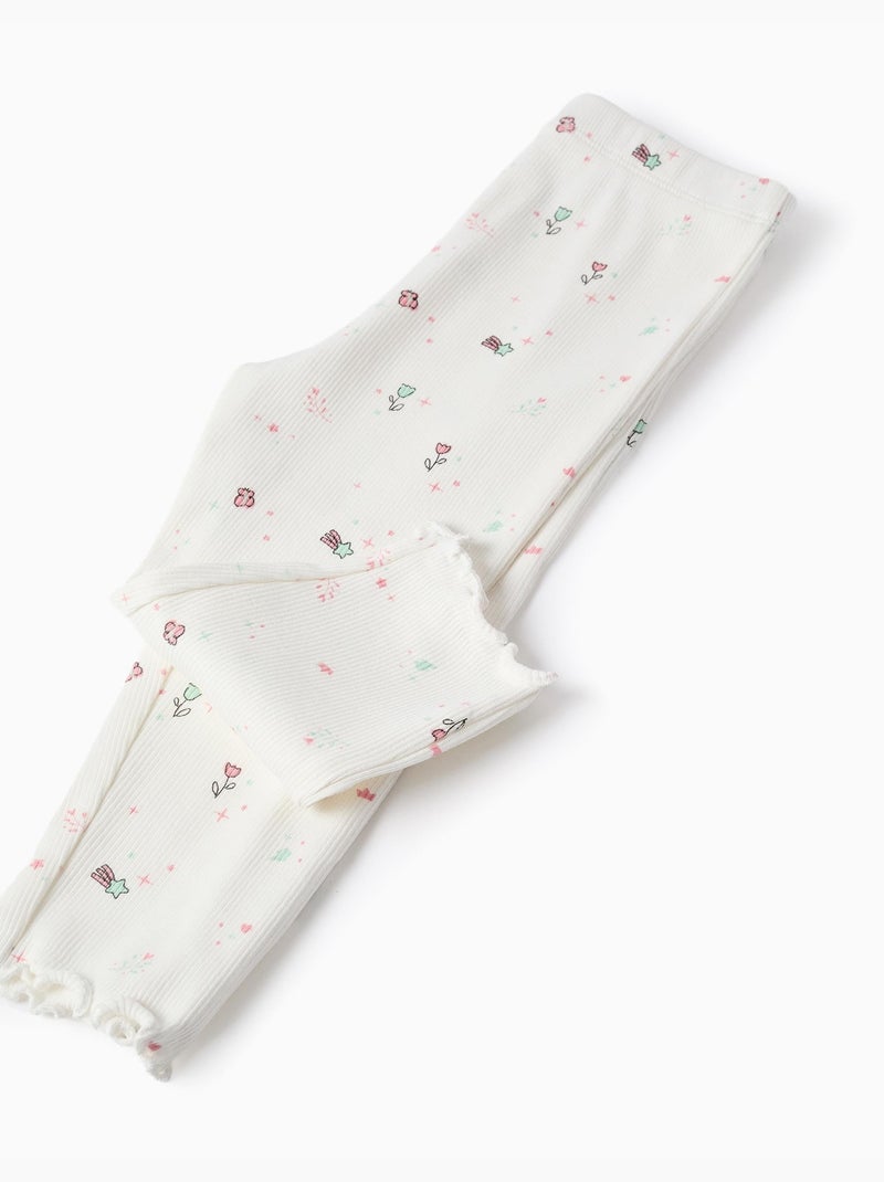 Pyjama à manches longues et motif Blanc - Kiabi