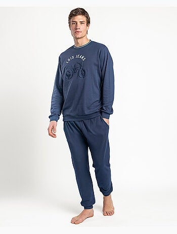 Pyjama à manches longues gaufré pour homme LOIS