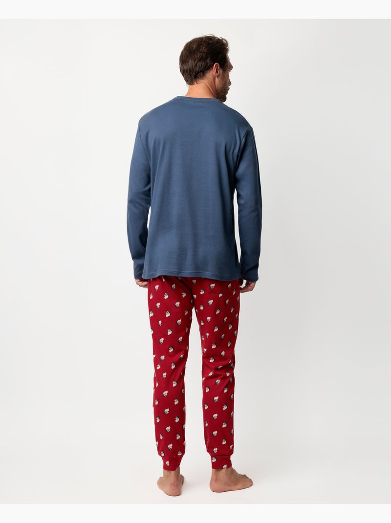 Pyjama à manches longues Grumpy pour homme Disney Not Today Bleu - Kiabi
