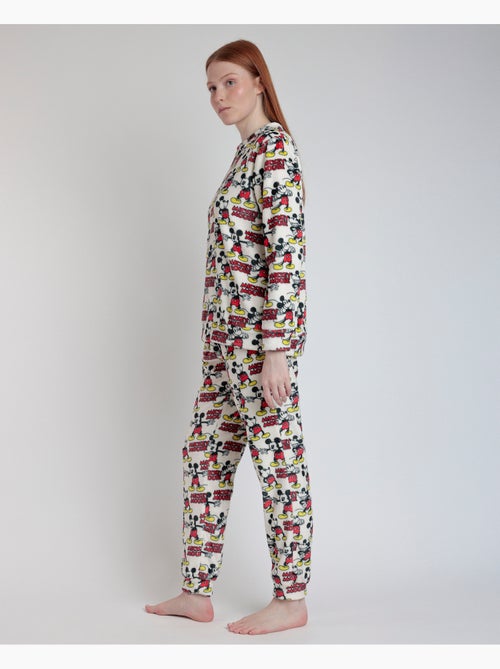 Pyjama à manches longues imprimé Mickey pour femme Disney - Kiabi