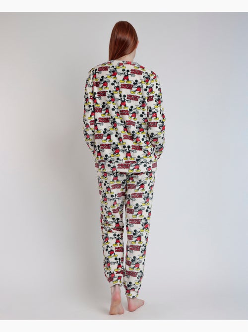 Pyjama à manches longues imprimé Mickey pour femme Disney - Kiabi